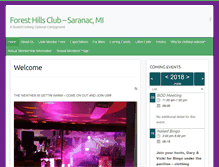 Tablet Screenshot of foresthillsclub.com